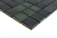 Jasba Agrob Buchtal Fresh Mosaïque Céramique Grès cérame forest green mix brillant Cuisine Salle de bains Douche MOSJBF216 1 tapis
