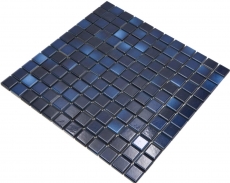 Jasba Agrob Buchtal Fresh Mosaïque Céramique Grès cérame deep blue mix brillant Cuisine Salle de bains Douche MOSJBF217 1 tapis