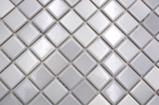 Jasba Agrob Buchtal Fresh Mosaïque Céramique Grès argenté mix brillant Cuisine Salle de bains Douche MOSJBF219 1 tapis