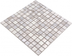 Jasba Agrob Buchtal Fresh Marble & More Mosaïque Céramique Grès cérame aspect carrara white brillant aspect mamelon Cuisine Salle de bains Douche MOSJBMM17 1 tapis