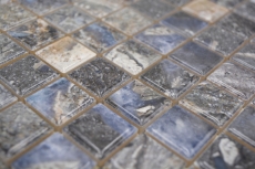 Jasba Agrob Buchtal Fresh Marble & More Mosaïque Céramique Grès illusion foncé brillant Aspect mamelonné Cuisine Salle de bains Douche MOSJBMM22 1 tapis