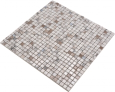 Jasba Agrob Buchtal Fresh Marble & More Mosaïque Céramique Grès illusion beige brillant Aspect mamelonné Cuisine Salle de bains Douche MOSJBMM24 1 tapis
