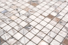 Jasba Agrob Buchtal Fresh Marble & More Mosaïque Céramique Grès illusion beige brillant Aspect mamelonné Cuisine Salle de bains Douche MOSJBMM24 1 tapis