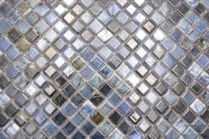 Jasba Agrob Buchtal Fresh Marble & More Mosaïque Céramique Grès labradorite bleu brillant Aspect mamelonné Cuisine Salle de bains Douche MOSJBMM26 1 Tapis