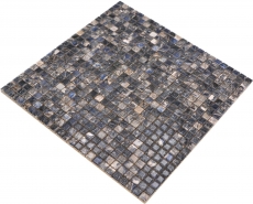 Jasba Agrob Buchtal Fresh Marble & More Mosaïque Céramique Grès illusion foncé brillant Aspect mamelonné Cuisine Salle de bains Douche MOSJBMM28 1 tapis