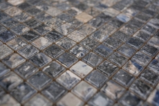 Jasba Agrob Buchtal Fresh Marble & More Mosaïque Céramique Grès illusion foncé brillant Aspect mamelonné Cuisine Salle de bains Douche MOSJBMM28 1 tapis