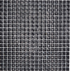 Mosaïque de verre QUADRAT CRYSTAL BRILLANCE NOIR MOS130-B824 1 tapis