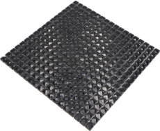 Mosaïque de verre QUADRAT CRYSTAL BRILLANCE NOIR MOS130-B824 1 tapis