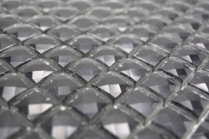 Mosaïque de verre QUADRAT CRYSTAL BRILLANCE NOIR MOS130-B824 1 tapis