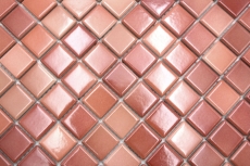 Céramique Carreaux de mosaïque Jasba brick red mix brillant n.d. mur de cuisine carreau de salle de bain mur de douche / 10 tapis de mosaïque