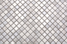 Céramique Carreaux de mosaïque Jasba carrara optique white brillant Mamoroptik mur de cuisine Carreaux de salle de bains Mur de douche / 10 tapis de mosaïque