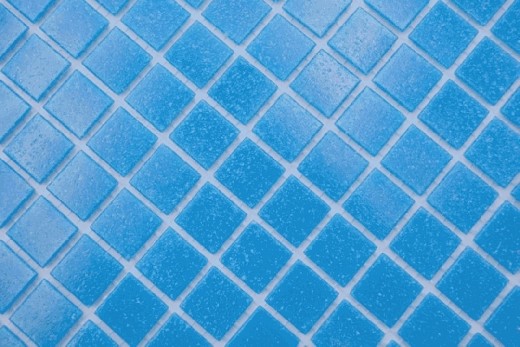 Échantillon manuel Carreau de mosaïque Mosaïque de verre Classic Uni verre uni bleu collé sur papier Mosaïque de piscine MOS200-A14-P_m