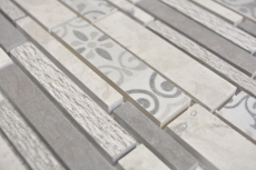 composite marbre/céramique mix gris 3F mosaïque mur carrelage cuisine salle de bain MOS180-D0927G_f