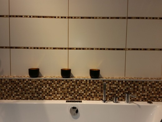 Mosaïque de verre Pierre naturelle Carreau de mosaïque beige brun crème ocre orange Protection anti-projections Cuisine - MOS92-1206