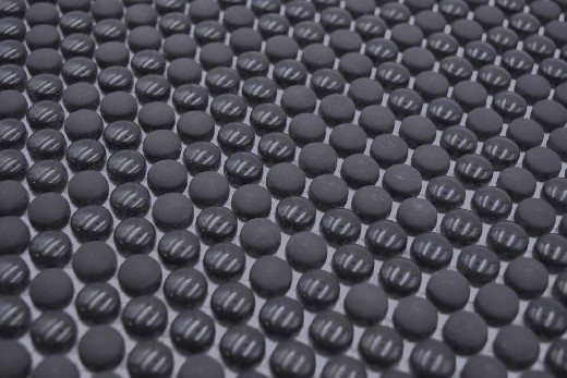 Motif main rond Enamel mix noir brillant/mat mur carrelage cuisine douche bain MOS140-0311_m