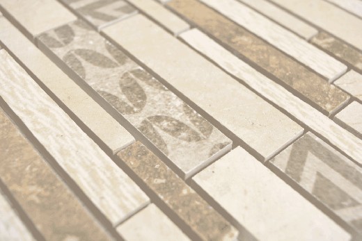échantillon manuel composite marbre/céramique mix beige 3F mur carrelage cuisine douche bain MOS180-B0327B_m
