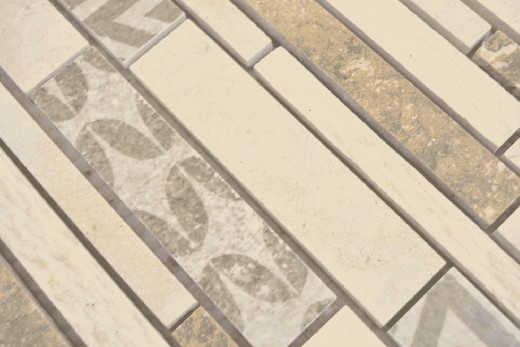 échantillon manuel composite marbre/céramique mix beige 3F mur carrelage cuisine douche bain MOS180-B0327B_m