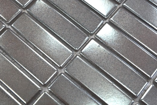 Motif main mosaïque carreau céramique baguettes argent MOS24-0217_m