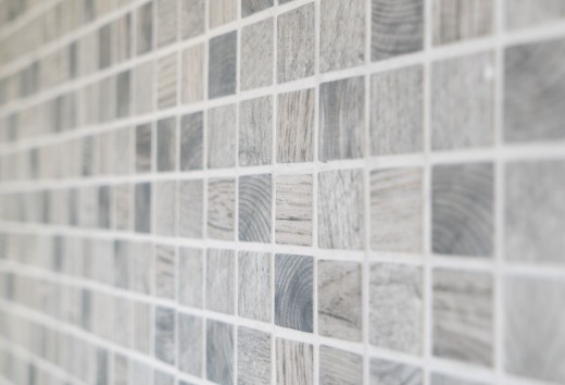 Échantillon manuel de mosaïque ECO Recyclé GLAS ECO Structure bois gris clair MOS63-312_m