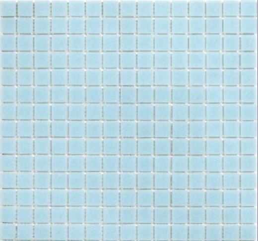 Mosaïque de piscine Mosaïque de verre Bleu clair collé sur papier - MOS200-A11-P