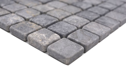 Marbre Mosaïque gris clair gris anthracite pierre naturelle antique - MOS36-TN23