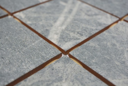 Mosaïque céramique Carreau gris-vert mat aspect pierre Piastrella MOS22-BH395_f | 10 Tapis de mosaïque