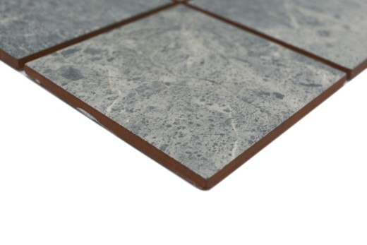 Mosaïque céramique Carreau gris-vert mat aspect pierre Piastrella MOS22-BH395_f | 10 Tapis de mosaïque