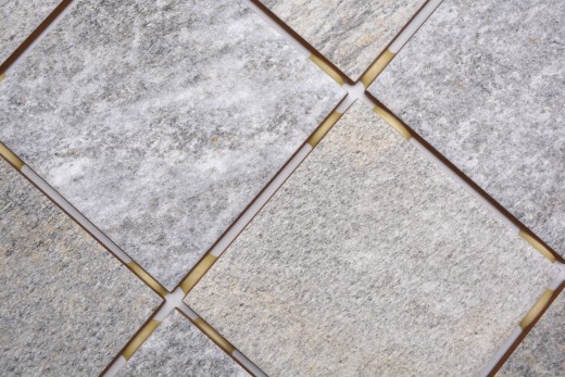 Mosaïque céramique Carreau Crème Gris Anthracite Mat Pierre Piastrella MOS22-BH957_f | 10 Tapis de mosaïque