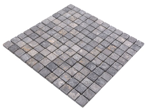Marmor Mosaïque gris clair gris anthracite pierre naturelle antique MOS36-TN23_f