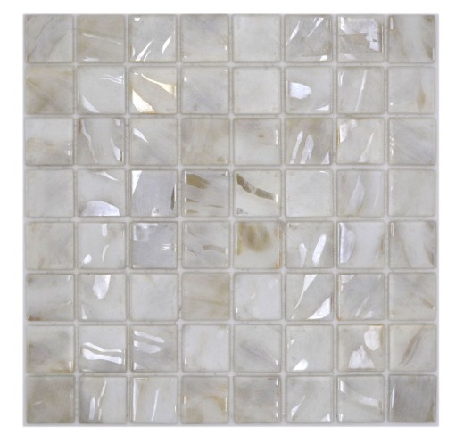 Mosaïque de piscine Mosaïque de verre Ivoire Cream Beige chatoyant changeant mur sol cuisine salle de bain douche MOS220-71380U_f