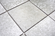 Mosaïque rétro vintage mur céramique aspect ciment gris mix carrelage cuisine - MOS22-CELLO