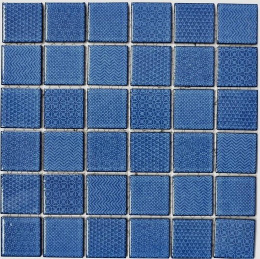 Motif manuel Carreau de mosaïque AQUABLAU BAD Pool Carrelage de salle de bain douche MOS16-0404_m