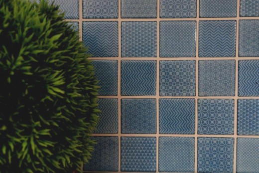 Céramique Mosaïque Bleu BAD Bleu piscine Carreau de douche Carreau de salle de bain MOS16-0404