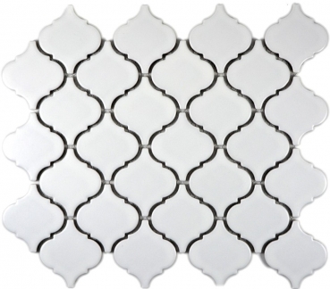 Motif main Retro Vintage Carreau de mosaïque Céramique Florentine blanc mat MOS13-11WM_m