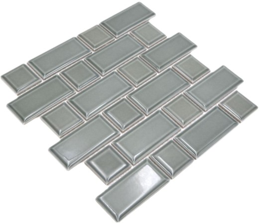 Metro Subway Carrelage Facette Pétrole Gris Mosaïque Carreau Céramique Cuisine Mur MOS26WM-0218