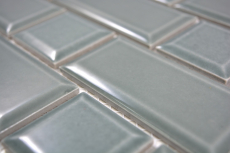 Metro Subway Carrelage Facette Pétrole Gris Mosaïque Carreau Céramique Cuisine Mur MOS26WM-0218