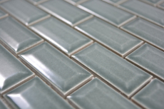 Mini Metro Subway Carreaux de mosaïque Céramique Carreaux de cuisine pétrole MOS26-0218_f | 10 Tapis de mosaïque