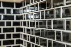 Metro Subway Carrelage Noir Facette Mosaïque Céramique Carrelage Cuisine MOS26WM-0301