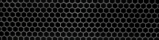 Motif manuel Carreau de mosaïque Céramique Hexagone noir brillant Dos de douche Miroir de carrelage MOS11B-0302_m