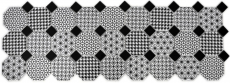 Carreaux de mosaïque Céramique Octagon MISTO blanc brillant noir Mur de mosaïque fond de cuisine MOSOcta-0301_f | 10 Tapis de mosaïque