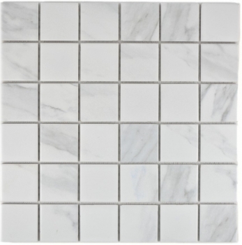 Céramique Mosaïque Carrare blanche grise Carreau de salle de bain Carrelage cuisine MOS14-0102