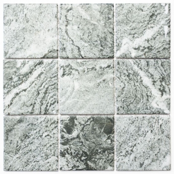 Motif main Carreau mosaïque Céramique aspect pierre Structure grise Carrelage cuisine MOS22-HWA9GY_m