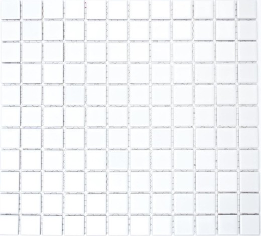 Mosaïque céramique Carreaux de mosaïque blanc brillant cuisine mur douche piscine MOS18-0102