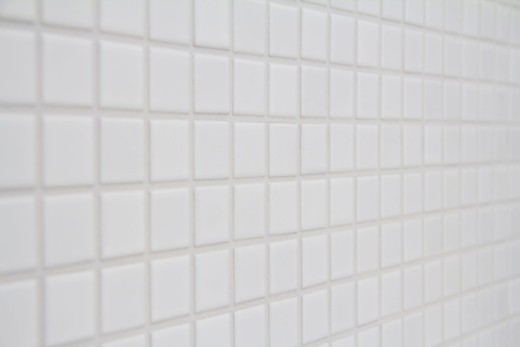 Mosaïque céramique blanc mat Revêtement de baignoire Carreaux de cuisine MOS18-0111