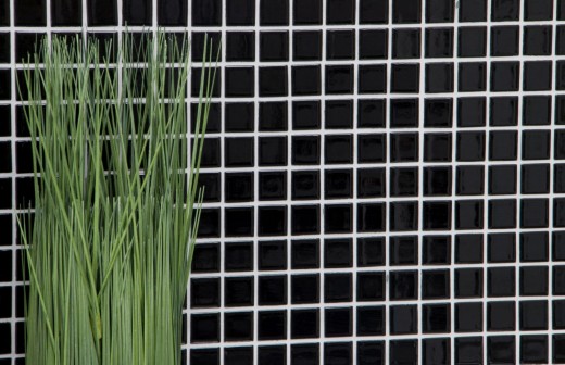 Mosaïque céramique Filet de mosaïque noir brillant Miroir de carrelage cuisine MOS18-0302