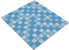 Mosaïque céramique Mosaïque de piscine carreau de mosaïque bleu mix brillant BAD paroi de douche MOS18-0406