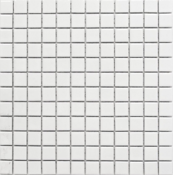 Échantillon manuel de mosaïque céramique Dossier de douche BLANC BRILLANT Carreau de salle de bains Dossier de cuisine MOS18D-0101_m