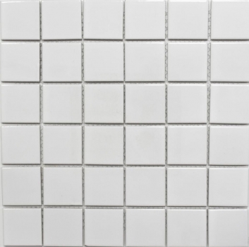 Céramique Mosaïque Carreau blanc brillant Carreau de salle de bains MOS16B-0101