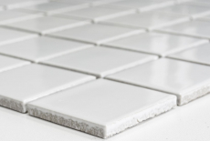 Mosaïque Carreau céramique blanc brillant Carrelage salle de bain mur MOS16B-0101_f