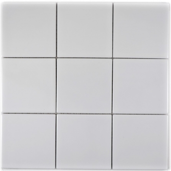 Motif main Mosaïque Carreau céramique blanc brillant Carrelage cuisine MOS23-0101_m